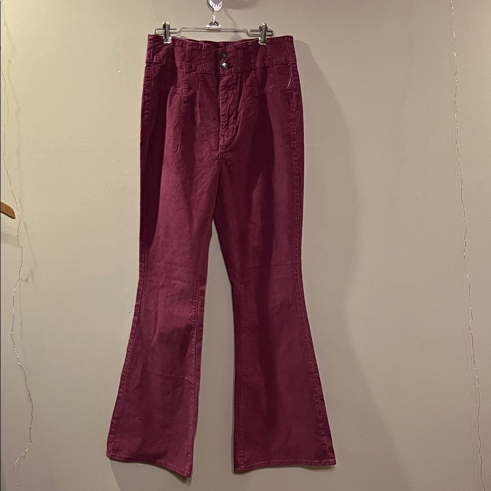 Free People Jade Cord High Rise Flare Women's Pants